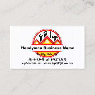 Carte De Visite Handyman Handiman Réparation Entretien de la perso