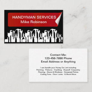 Carte De Visite Handyman Home Services