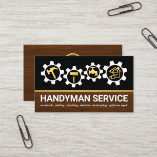 Carte De Visite Handyman Outils Sprocket Home Réparation