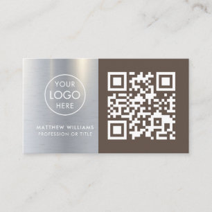 Carte De Visite Handyman Professional QR Code Logo Modern Business