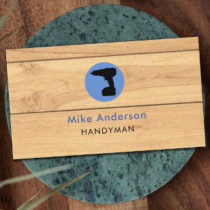 Carte De Visite Handyman, Réparation à domicile, Code QR, Cercle b