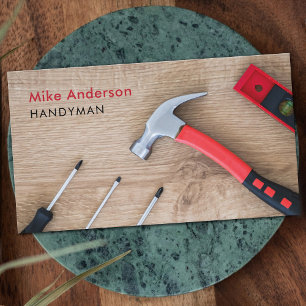 Carte De Visite Handyman, Réparation, Construction, Code QR