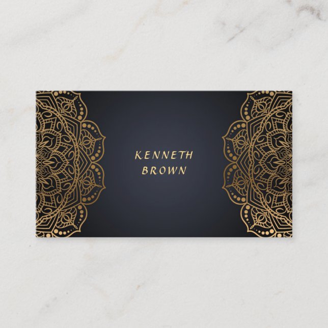 Carte De Visite Handyman Repères Black Gold (Devant)