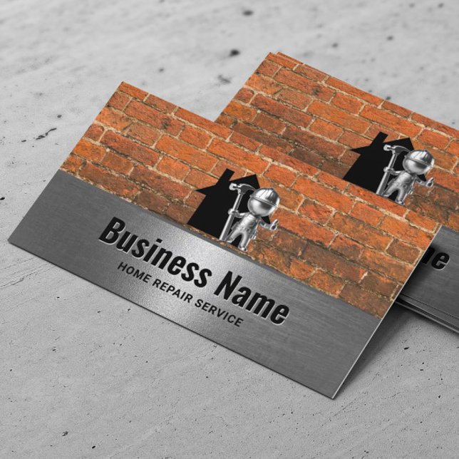 Carte De Visite Handyman Service de réparation de maison Travaille (Créateur téléchargé)