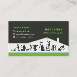Carte De Visite Handyman services, entretien ménager