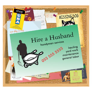 Carte De Visite Handyman Services 🌿 Landscaping Jardwork Réparati