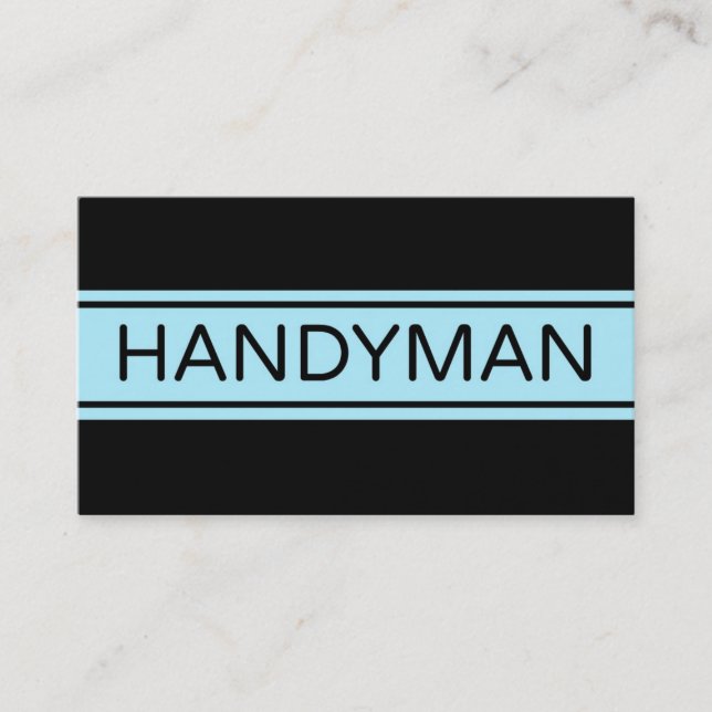 Carte de visite Handyman Stripe (Devant)