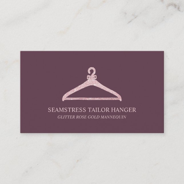 Carte De Visite Hanger Tailor Seamstress Bourgogne (Devant)