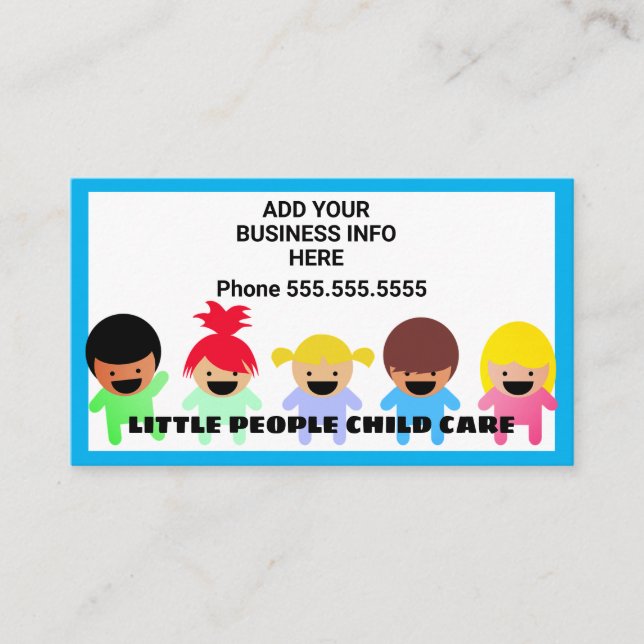 Carte De Visite Happy Children Daycare  (Devant)