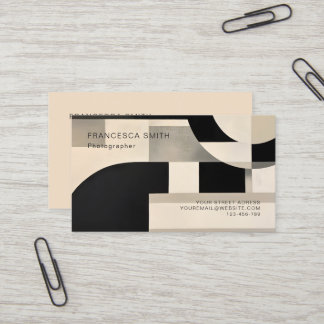 Carte De Visite Harmonie dans les nuances : Composition abstraite 