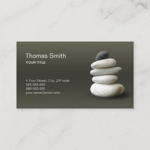 Carte De Visite Harmonie Zen Pebbles