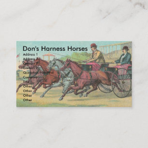 Carte De Visite Harnais Vintage