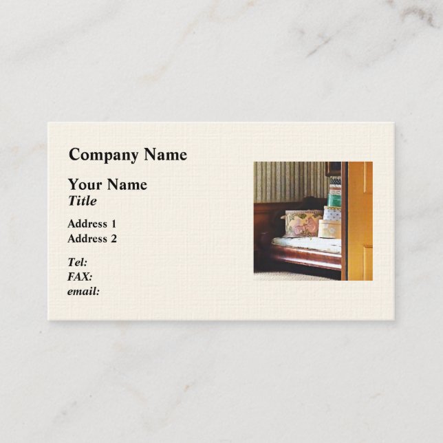 Carte De Visite Hatboxes Seen Through an Open Door (Devant)