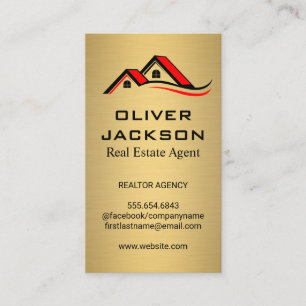 Carte De Visite Haut du toit de la maison