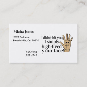 Carte De Visite Haut Fived votre visage