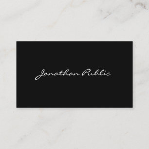 Carte De Visite Haut Modèle minimaliste de script allié tendance
