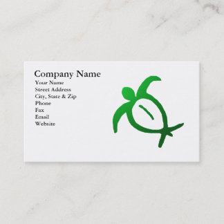 Carte de visite hawaïen de pétroglyphe de Honu