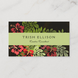 Carte De Visite Hawaii Aloha Flower Art Print