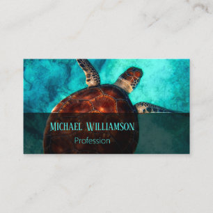 Carte De Visite Hawaii Turtle Honu Photo Côté
