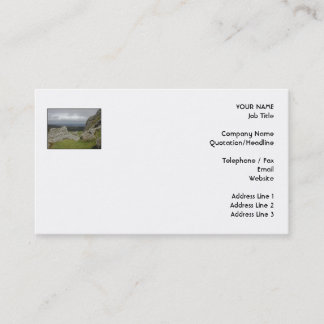 Carte De Visite Haytor. Roches en Devon Angleterre. Sur le blanc