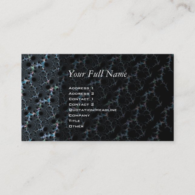 Carte De Visite Haze - Mandelbrot Fractal (Devant)