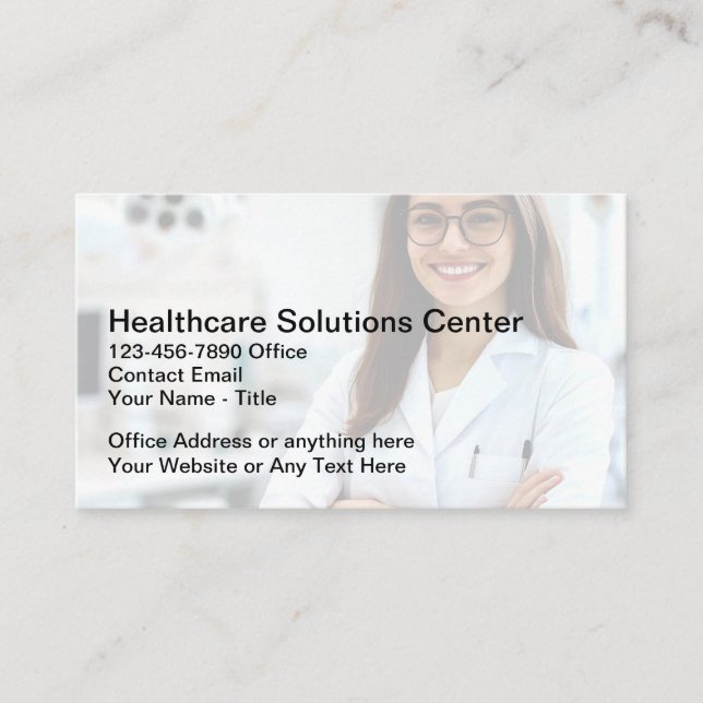 Carte De Visite Healthcare Insurance Rep Business Cards (Devant)