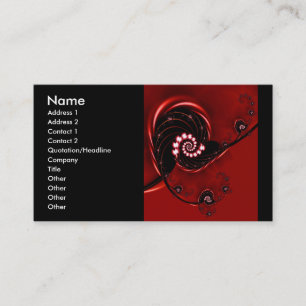 Carte De Visite Heirloom Cute Abstrait Motif de la nature