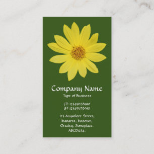 Carte De Visite Helianthus 'Reine du citron' Tournesol - Vert de l