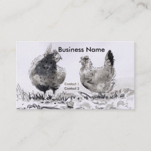 Carte De Visite Hen Dessin