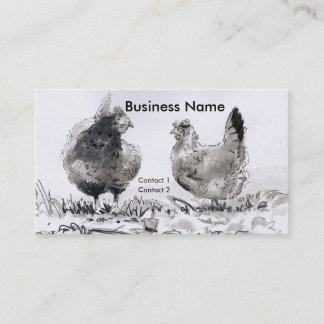 Carte De Visite Hen Dessin