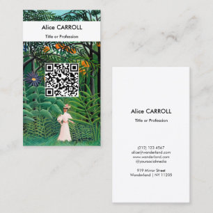 Carte De Visite Henri Rousseau - Femme dans une forêt exotique - C