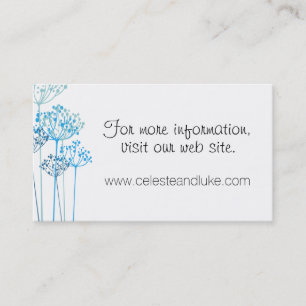 Carte De Visite Herbal Rhapsody Information Mariage