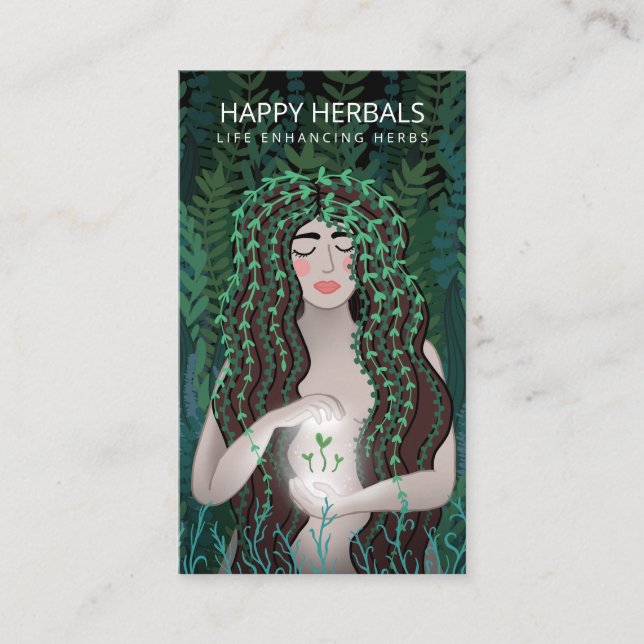 Carte De Visite Herbaliste (Devant)