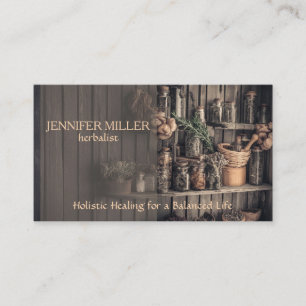 Carte de visite herbaliste personnalisé -