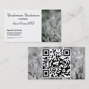 Carte De Visite Herbe blanche
