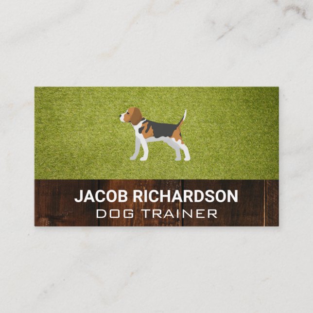 Carte De Visite Herbe de tournage | Chiot (Devant)
