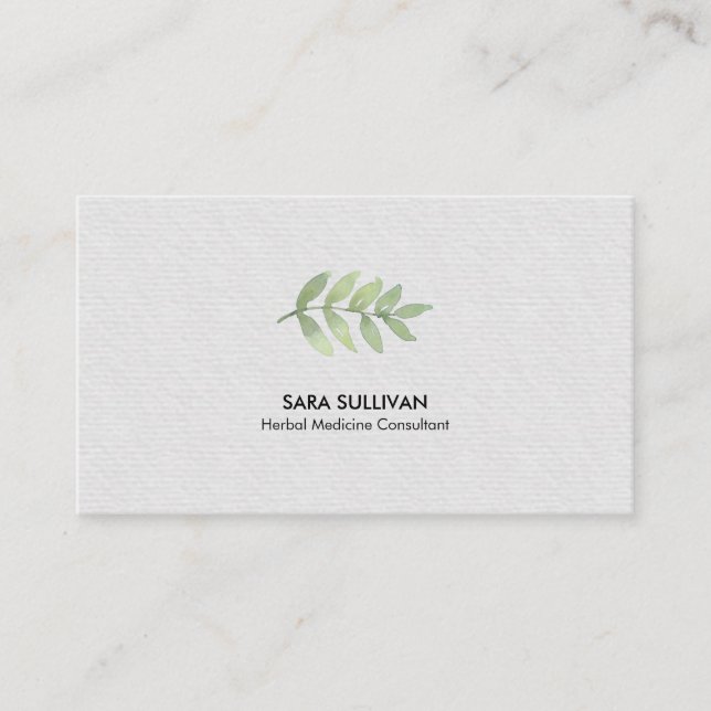 Carte De Visite Herbes de médecine feuille des plantes (Devant)
