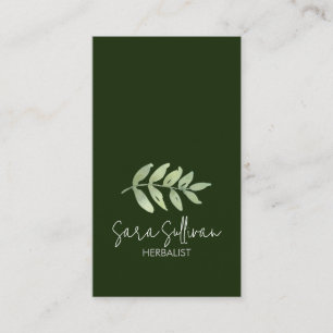Carte De Visite Herbes Médecine Herbalistique 