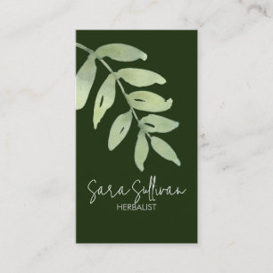 Carte De Visite Herbes Médecine Herborale Herbes 