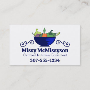 Carte De Visite herbes végétales de cuvette faisant cuire des