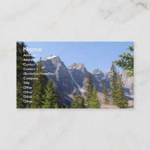 Carte De Visite Heure d'été/montagnes