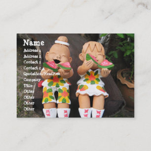 Carte De Visite Heureux amis de la pastèque