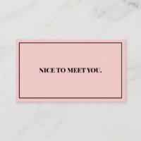 Heureux de vous rencontrer