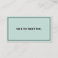 Heureux de vous rencontrer 