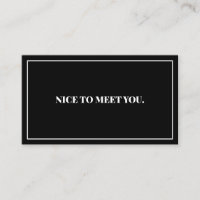 Heureux de vous rencontrer 