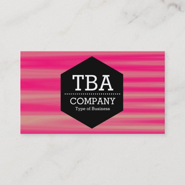 Carte De Visite Hexagon noir - Abstrait 090716(07) (Devant)