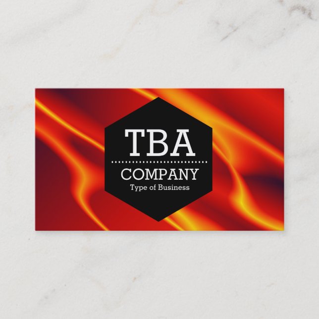 Carte De Visite Hexagon noir - Abstrait 120716(08) (Devant)