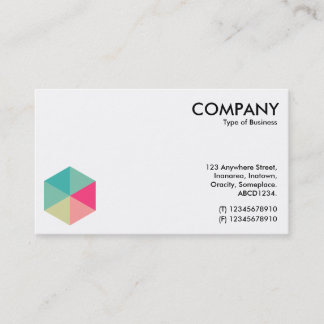 Carte De Visite Hexagone couleur 02