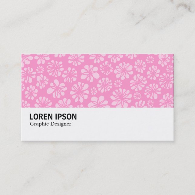 Carte De Visite Hi-Phi - 0100 - Floral rose (Devant)