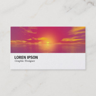 Carte De Visite Hi-Phi - 0138(Or) - Sunrise Sunset